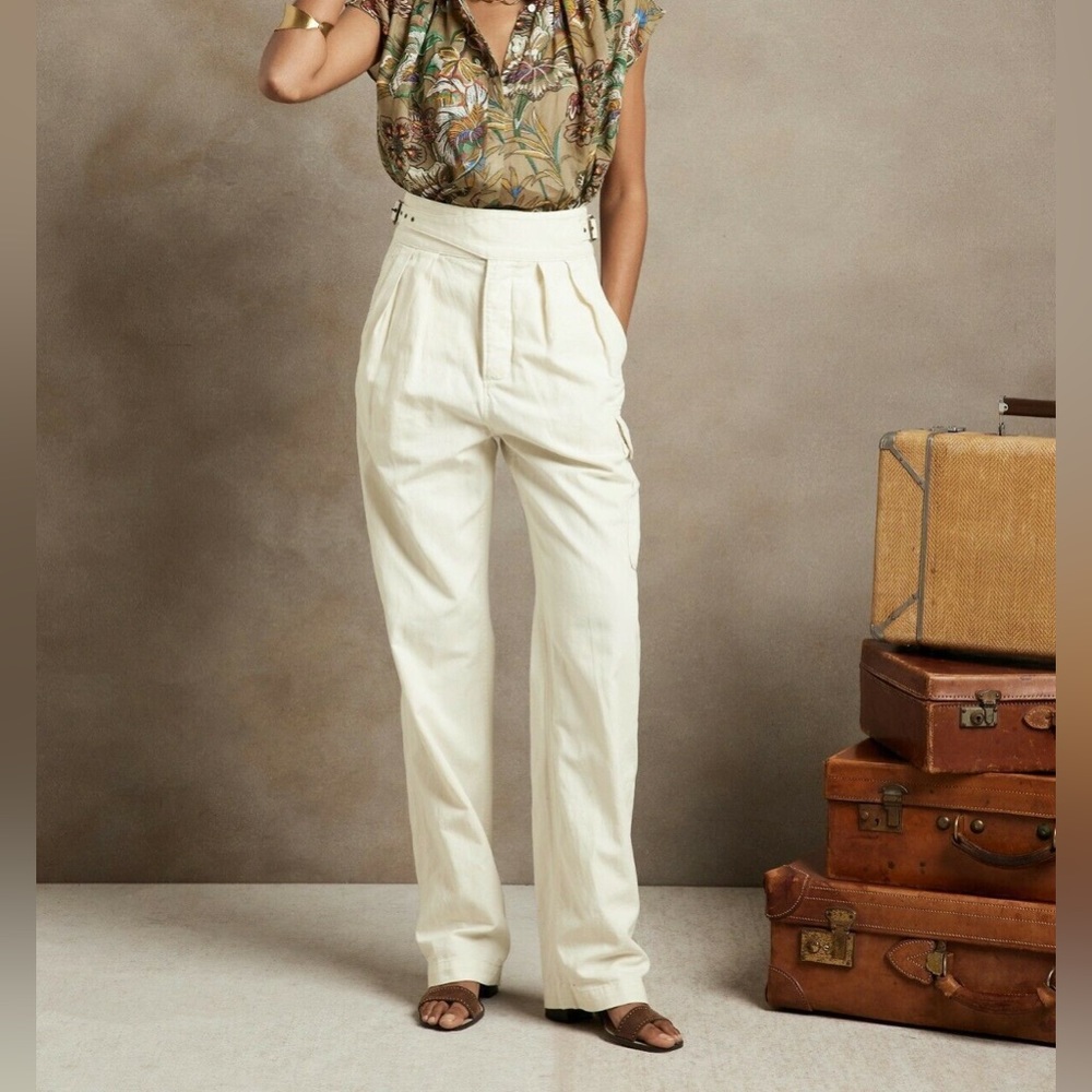 Cream Cargo Pants